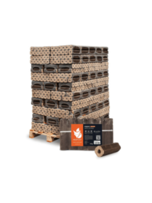 Heizfuxx PiniKay Octagon Holzbriketts 960 kg Palette 96 x 10 kg