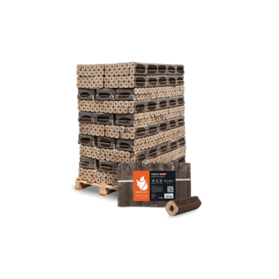 Heizfuxx PiniKay Octagon Holzbriketts 960 kg Palette 96 x 10 kg hoher Heizwert
